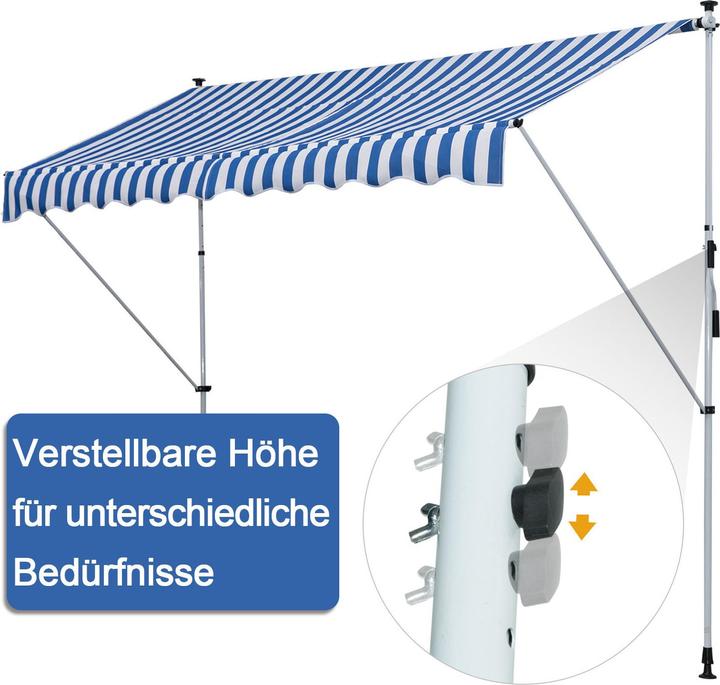 Image du produit Outsunny Store à pinces avec bras pliable (3 m)