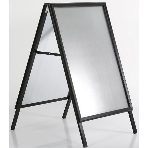 Update Displays, Prospektständer, Kundenstopper Outdoor 32mm Gehrung A0 schwarz