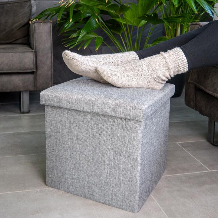 Image du produit Intirilife Cube d'assise ALASKA GRAU