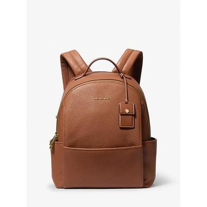 Actual product image Michael Kors Sable Medium Pebbled Leather Backpack
