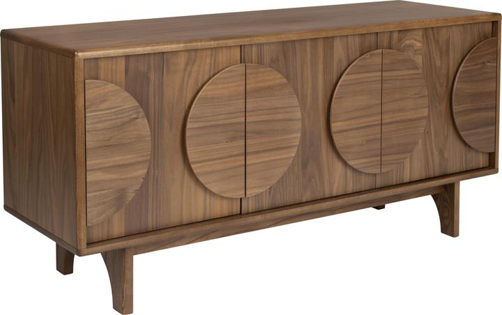 Image du produit Zuiver Buffet Groove 3 portes Walnut (120 x 40 x 58 cm)