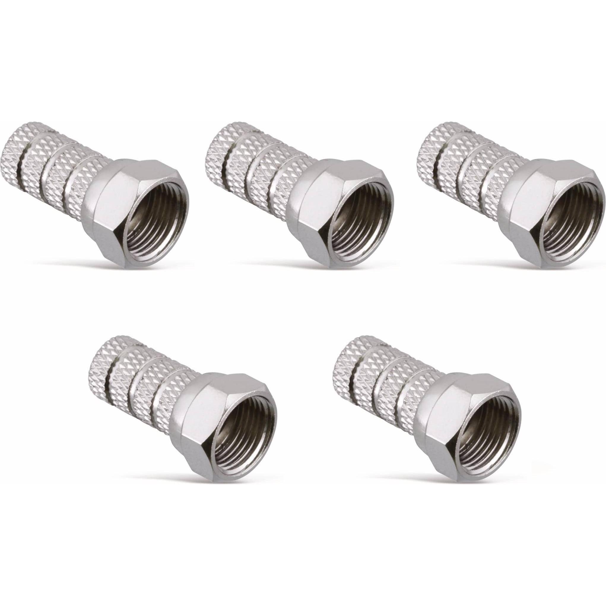 Eneroid F-Stecker, 8,1 mm, Aufdrehmontage, 5 Stück (Antennenkabel), Antennenkabel
