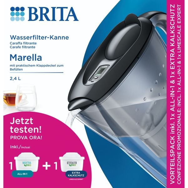 Image du produit Brita Marella graphit inkl. inkl. 1x ALL-in-1, 1x Extra Kalk