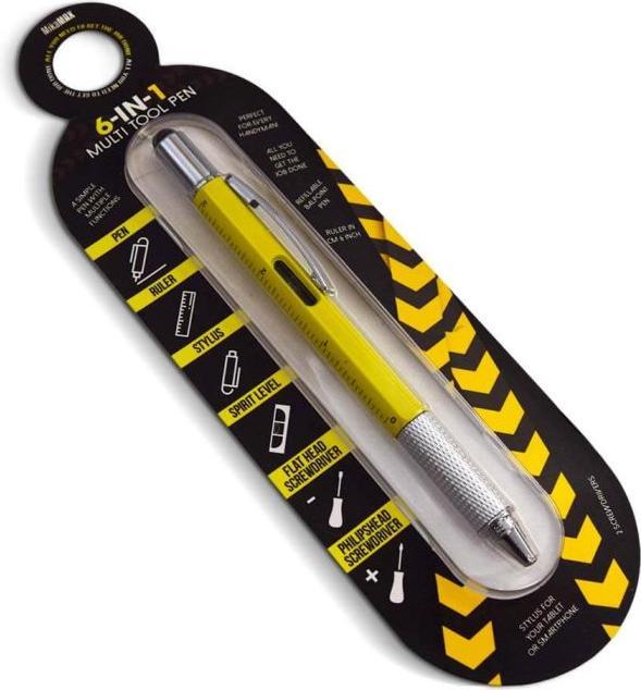 Produktbild Mikamax 6 In 1 Multitool Pen Yellow (6 Funktionen)