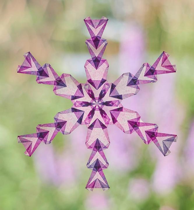 Actual product image Magische Fenstersterne aus Seidenpapier (German, Frédérique Guéret, 2021)