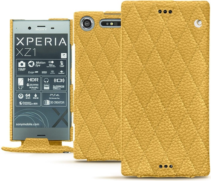 Actual product image Noreve Leather cover vertical (Sony Xperia XZ1)
