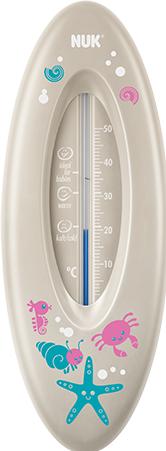 Produktbild NUK Badethermometer, für sicheres Baden, natürliche Messflüssigkeit aus Rapsöl, grau