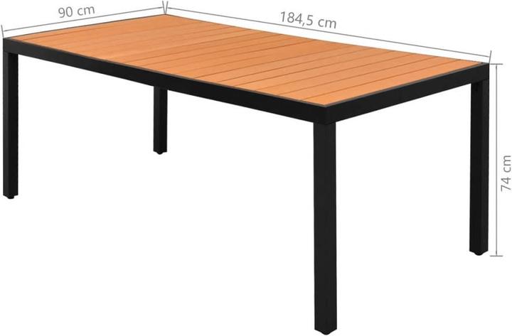 Produktbild vidaXL Gartenmöbel Set (184.50 x 90 x 74 cm)