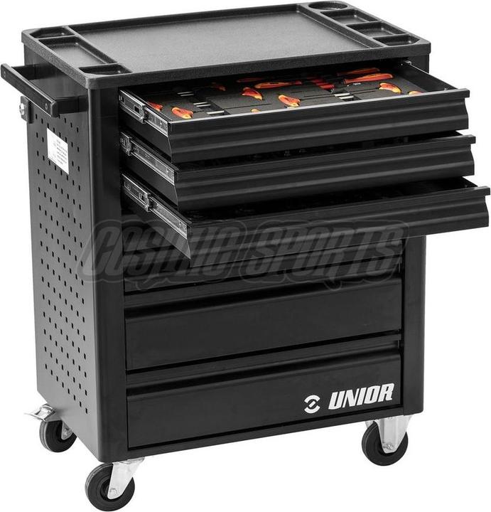 Produktbild Unior 1600N1-US Profi Werkzeugwagen für Mechaniker, 7 Schubladen 364x564mm, 1 Schublade 383x564mm