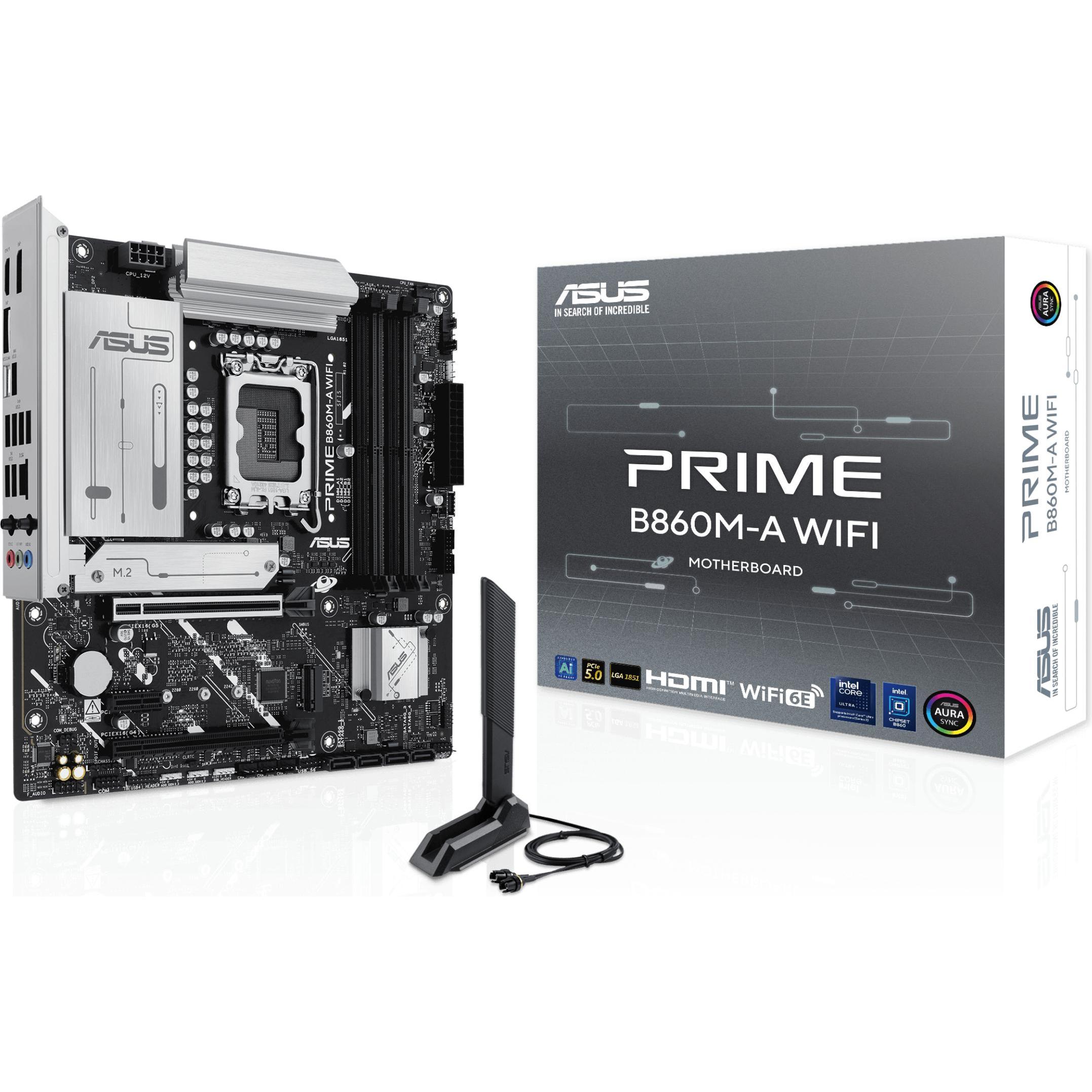 ASUS PRIME B860M-A WIFI (LGA 1851, Intel B860, mATX), Mainboard