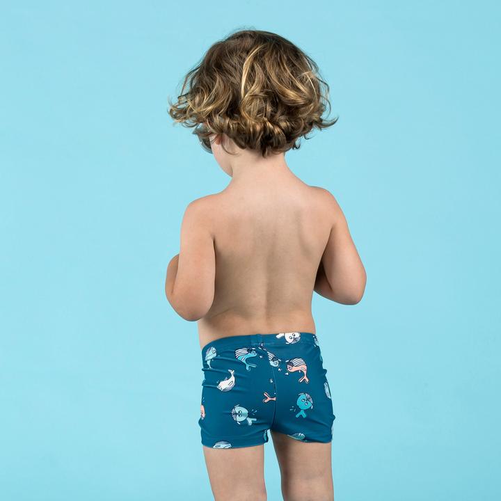 Produktbild Nabaiji Badehose Boxer Baby/Kinder - Wal dunkelblau (80)