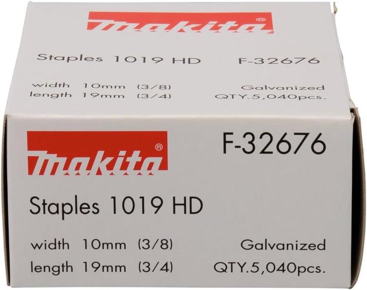 Voedingswaarden en ingrediënten Makita 19mm nietjes gegalvaniseerd voor accu tacker