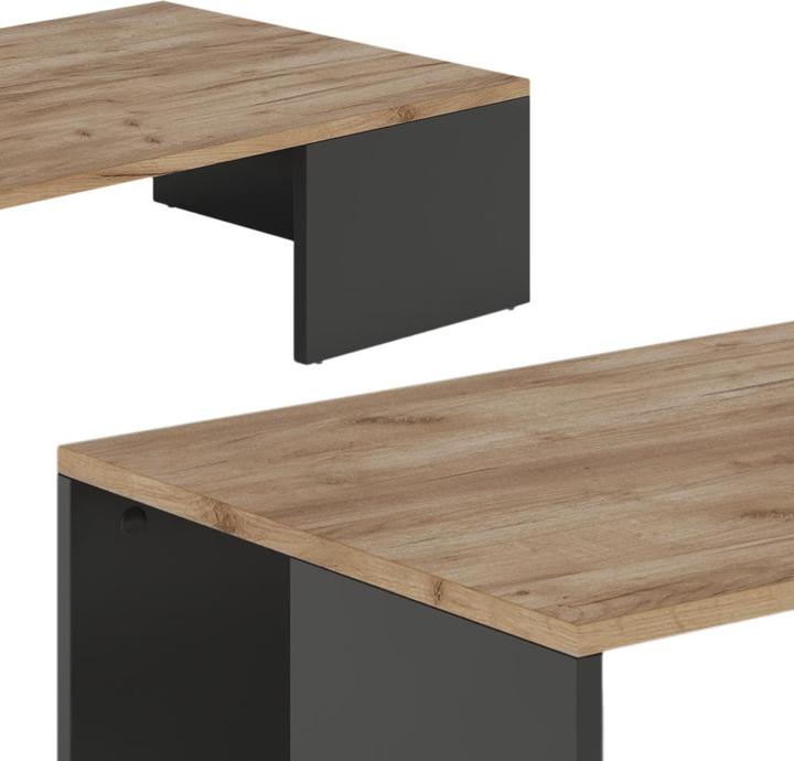 Produktbild Vicco Couchtisch Hardi, Anthrazit/Goldkraft Eiche, 90 x 21.4 cm