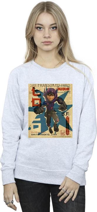 Produktbild Disney Big Hero 6 Baymax Hiro Newspaper Sweatshirt (S)