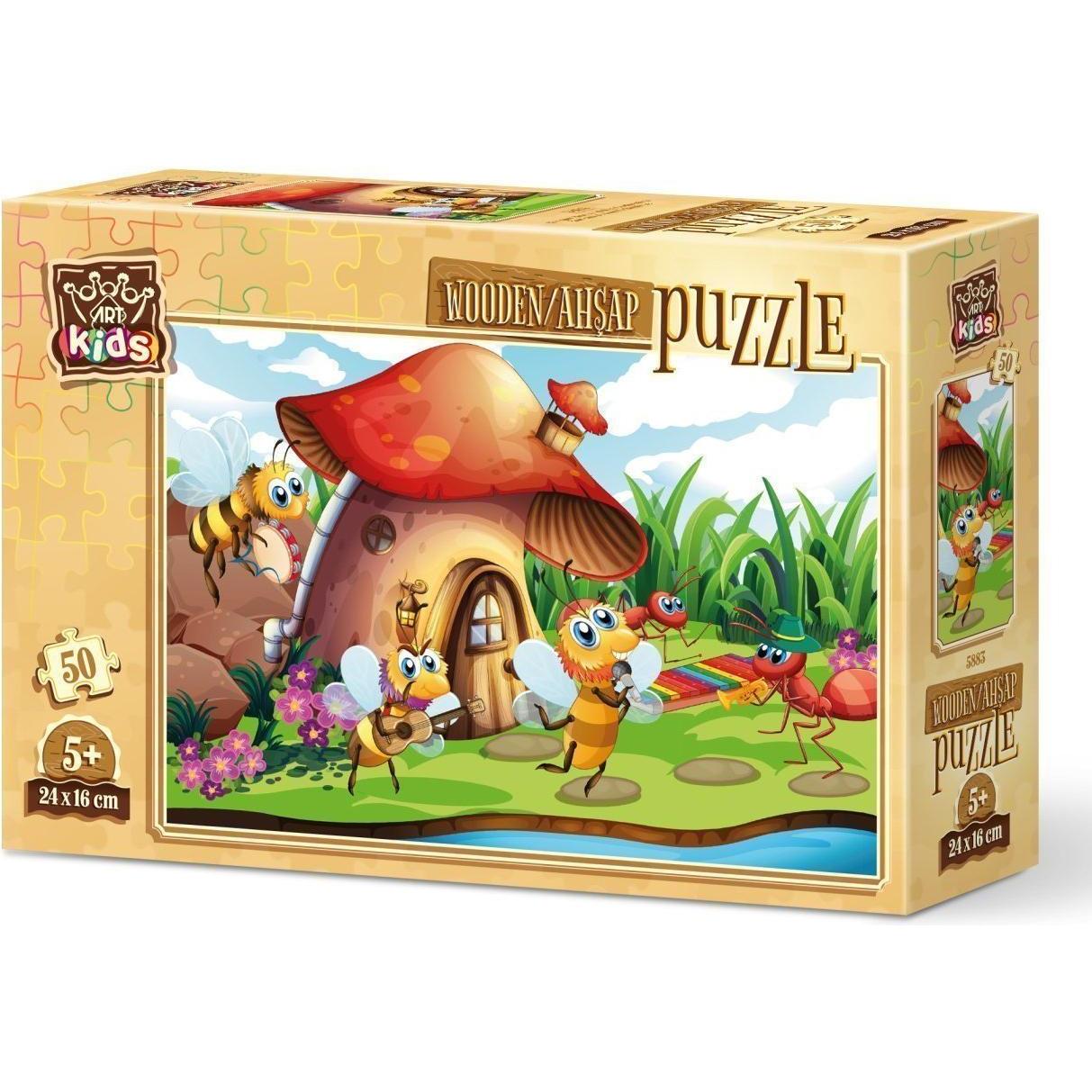 Heidi Cheese Line HeiDi Art 5883 Children's Puzzle 50pcs.Large Wooden A Cute Orchestra (50 Teile)