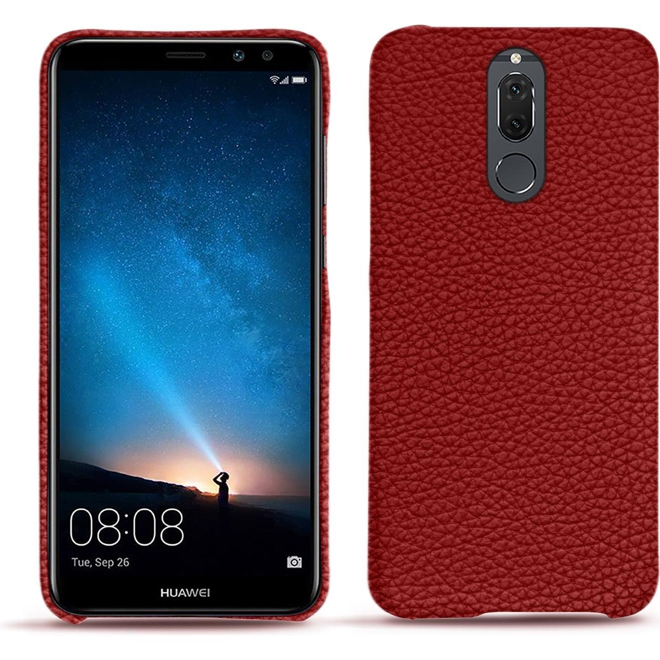 Noreve Lederschutzhülle (Huawei Mate 10 Lite), Smartphone Hülle, Rot