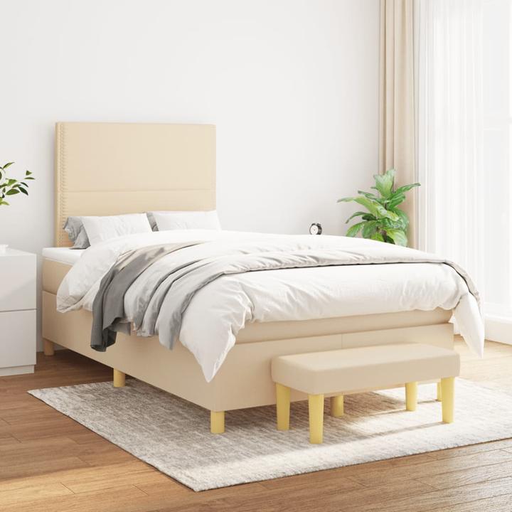 Produktbild VidaXL Bo x springbett mit Matratze 120 x 190 cm Stoff (120 x 190 cm)