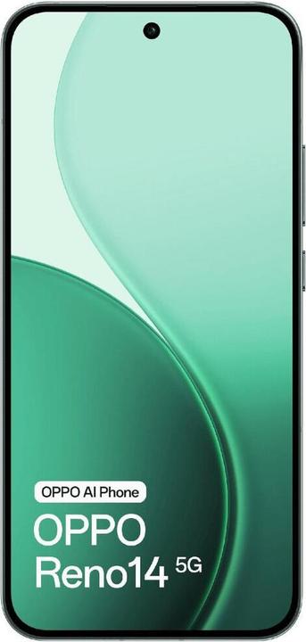 Image du produit OPPO Reno14 (256 Go, Vert lumineux, 6.59", Double SIM, 5G)