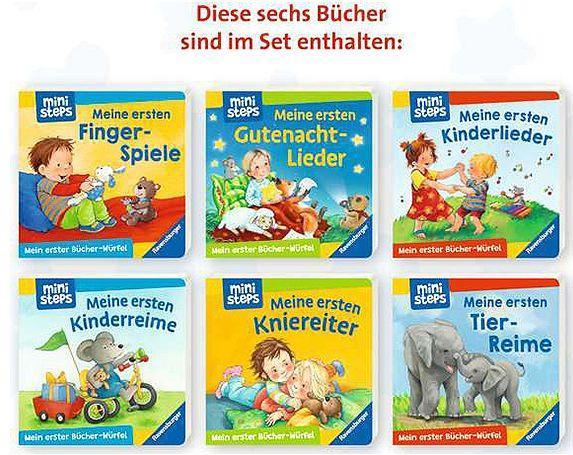 Produktbild Ravensburger ministeps: Mein erster Bücher-Würfel: Lieder, Reime, Fingerspiele (Bücher-Set) (Deutsch)