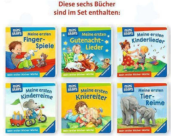 Produktbild Ravensburger ministeps: Mein erster Bücher-Würfel: Lieder, Reime, Fingerspiele (Bücher-Set) (Deutsch)