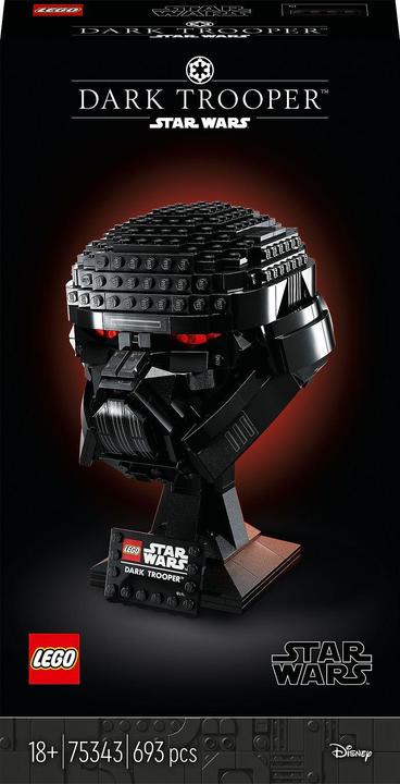 Actual product image LEGO Dark Trooper Helmet (75343, LEGO Star Wars, LEGO Rare Sets)