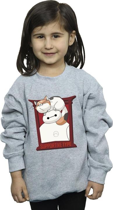 Produktbild Disney Big Hero 6 Baymax Frame Support Sweatshirt Mädchen (140, 146)