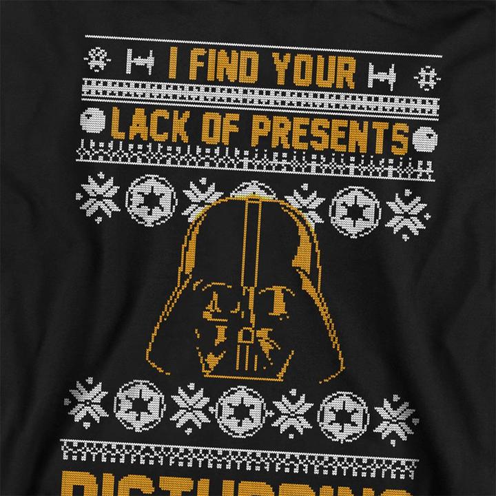 Actual product image Star Wars Childrens/Kids Lack Of Christmas Presents Fair Isle Hoodie (116)