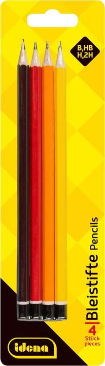 Actual product image Idena Pencil 4s H/HB/B/2H FSC100% (B, H, 2H, HB, 4 x)