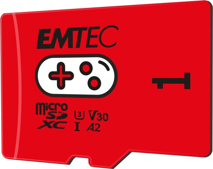 Image du produit Emtec mSD 1TB UHS-I U3 V30 A2 Gaming Rouge (1000 Go, microSDXC, U3, UHS-I)
