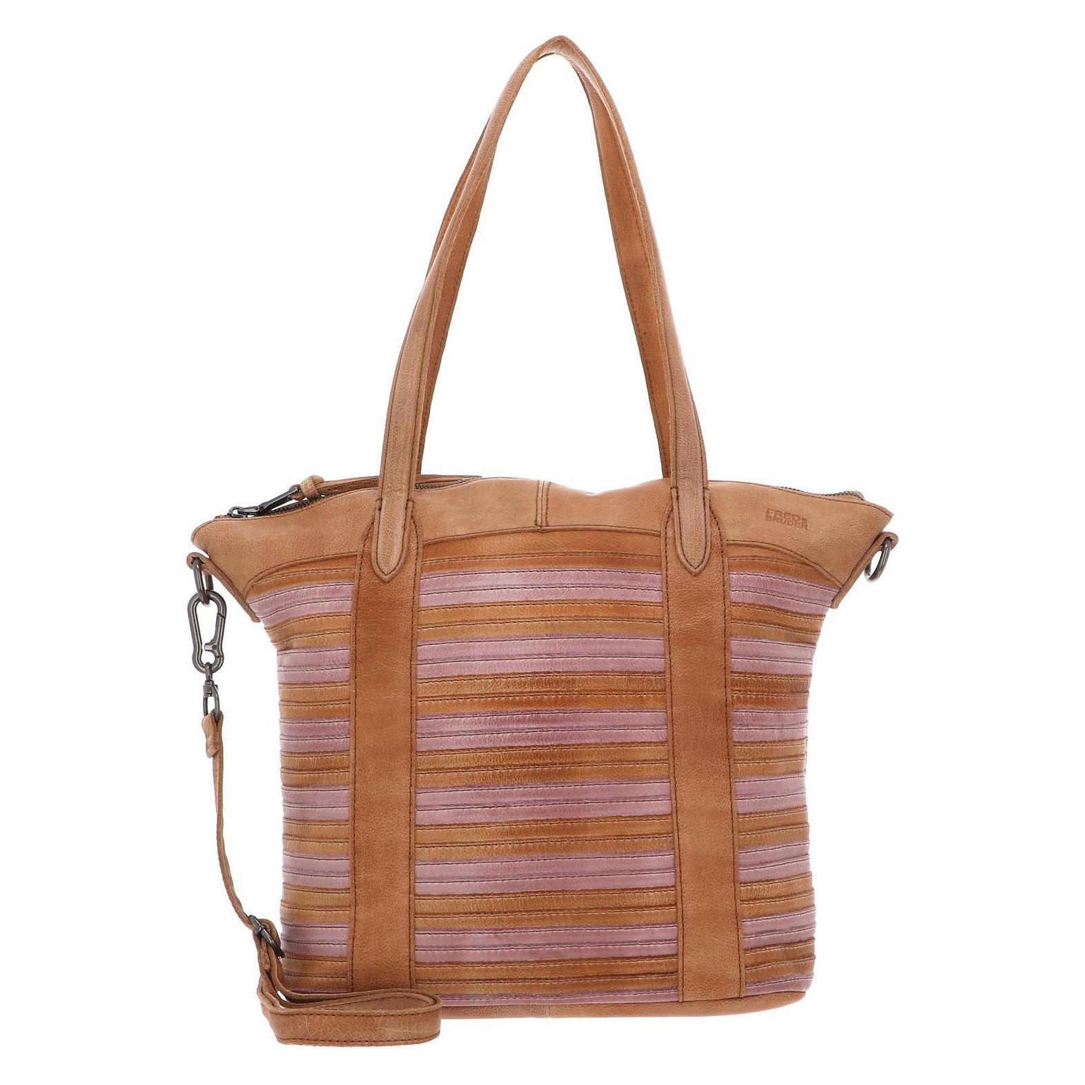 FredsBruder, Damen, Tasche, Good Mood Shopper, Braun