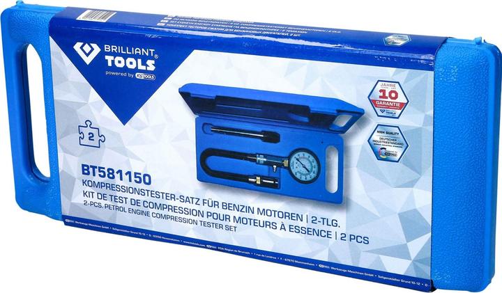 Image du produit Brilliant Tools Kit de testeur de compression pour moteurs à essence | 2 pcs.