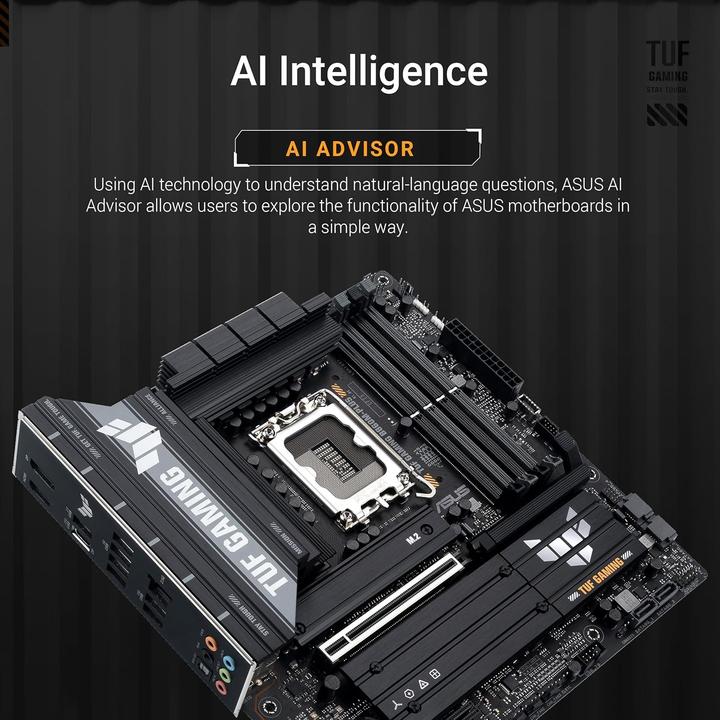 Produktbild ASUS TUF GAMING B860M-PLUS (Socket S1, Intel B860, mATX)