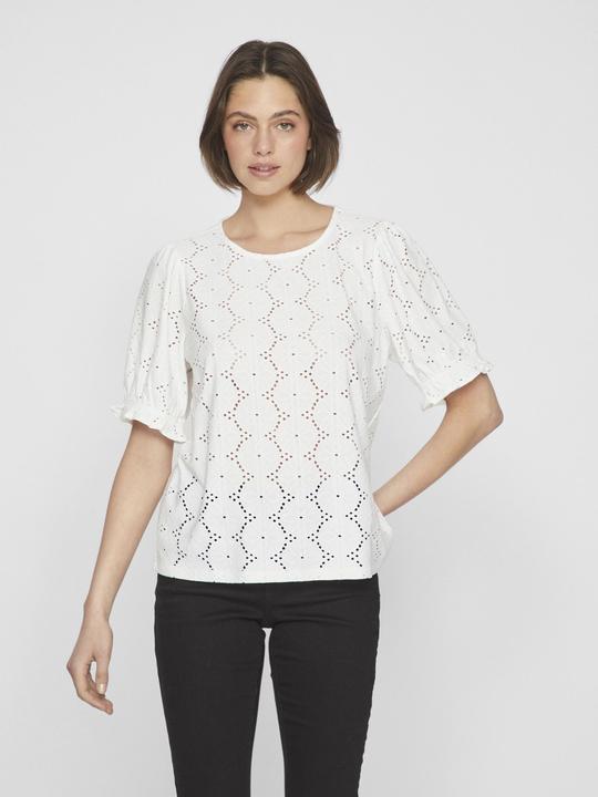 Actual product image Vila Round neck top with short sleeves (XS)