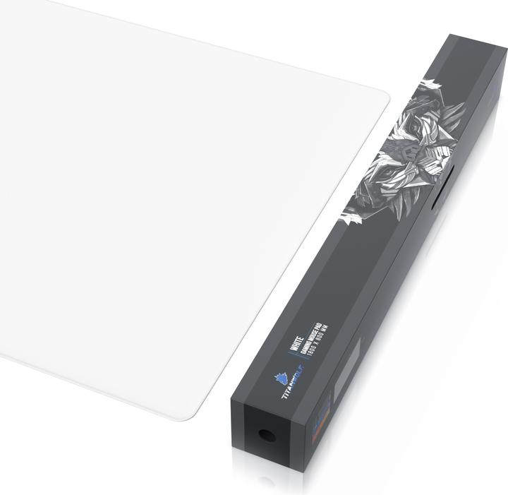 Actual product image Titanwolf Gaming mouse pad, XXXL speed gaming mouse mat, mouse pad extra large surface of 1800 x 800mm, white (XXL)