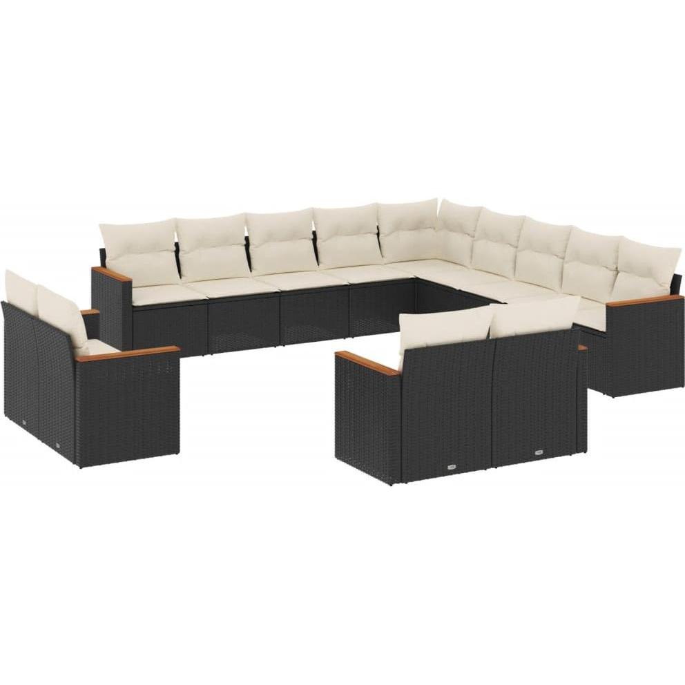 VidaXL, Gartenlounge, 10-tlg. Garten-Lounge-Set mit Kissen
