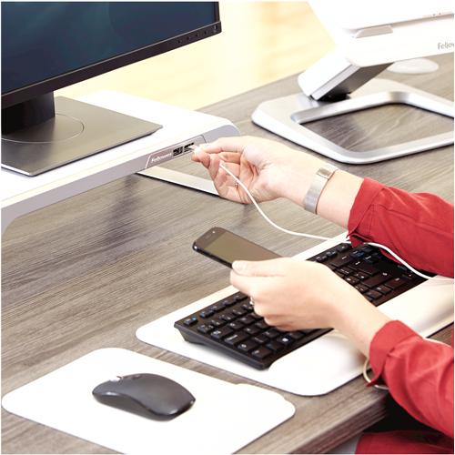 Produktbild Fellowes TV-/Display-Standfuss Hana Weiss (Tisch, 27")