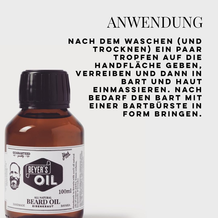 Actual product image Beyers Oil Bartöl-Eisenkraut (100 ml)