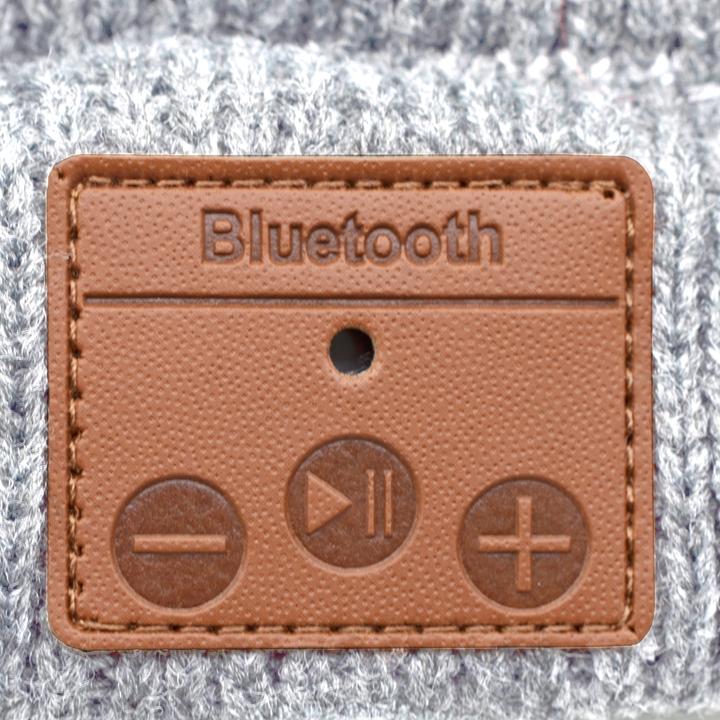 Produktbild Leicke Music Beanie toothKopfhrer Mtze hellgrau