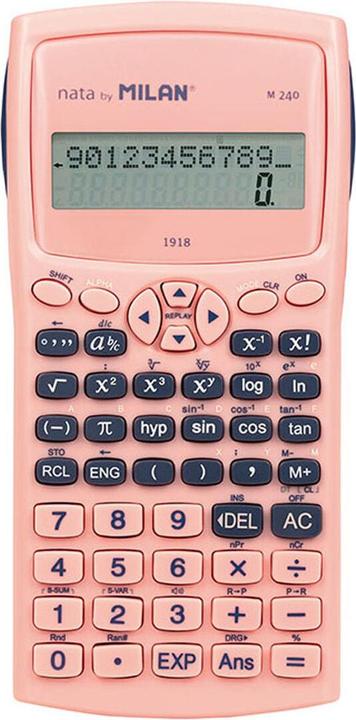 Blister pack pink M240 scientific calculator, + Edition (Batteries, Solar cells)