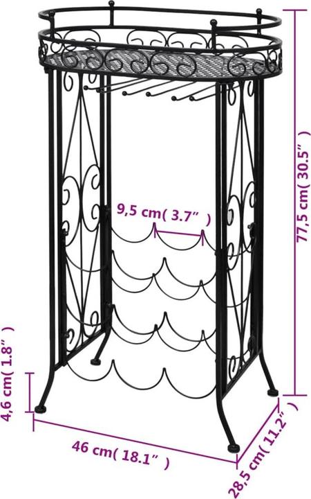 Produktbild VidaXL Fey (54 x 18 x 200 cm, 95 Fl.)