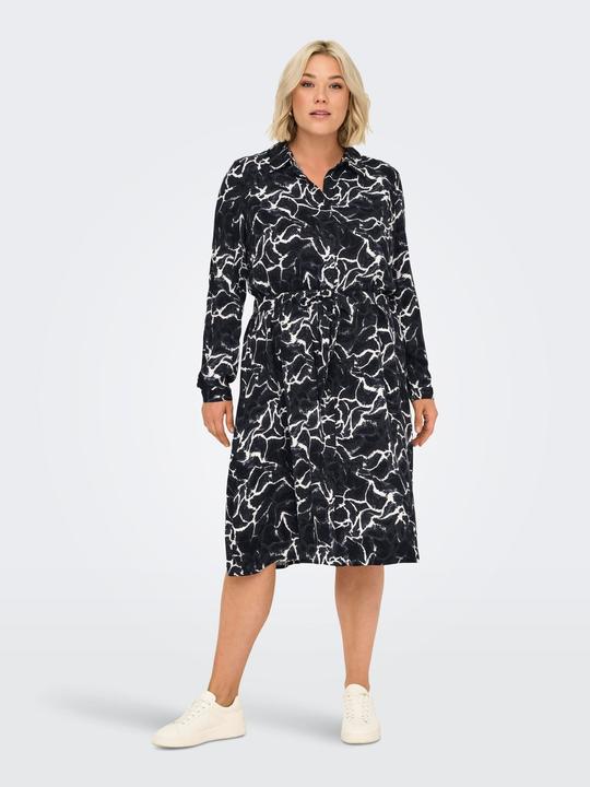 Actual product image Only Carammia L/S Midi Shirt Dress Aop (46)