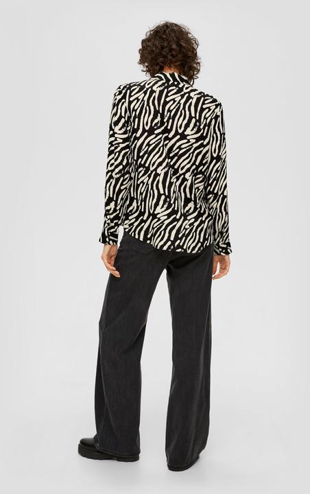 Produktbild s.Oliver Bluse Bluse mit Allovermuster (40)