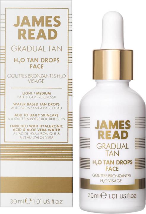 Actual product image James Read H2O Tan Drops Face Facial Serum 30 ml Women (Self tanning serum, 30 ml)