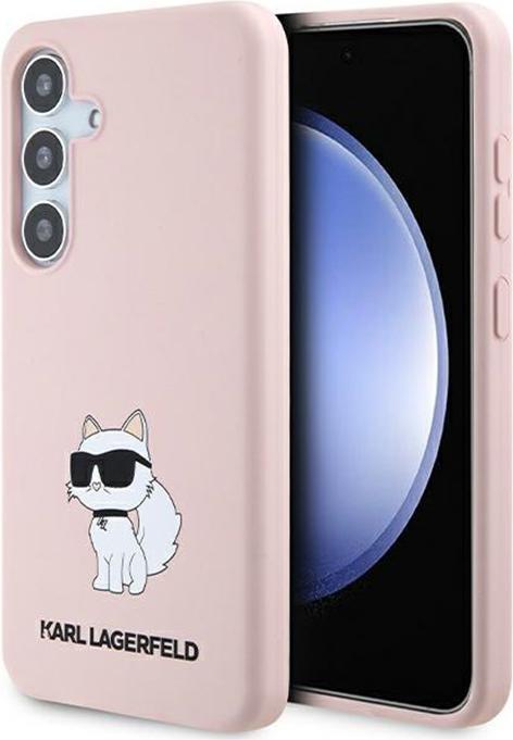 Produktbild Karl Lagerfeld KLHCS24MSNCHBCP S24+ S926 hardcase różowy/pink Silicone Choupette (Samsung Galaxy S24+)