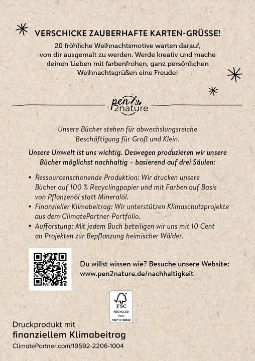 Produktbild Merry Christmas! 20 Ausmal-Postkarten (20 Stk.)