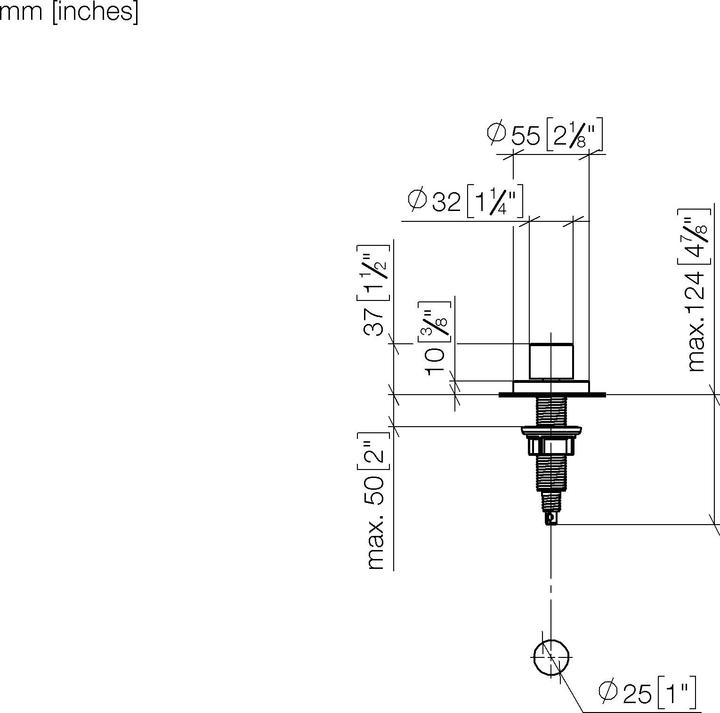 Produktbild Dornbracht Excenterbetätigung mit Drehknopf, 10710970