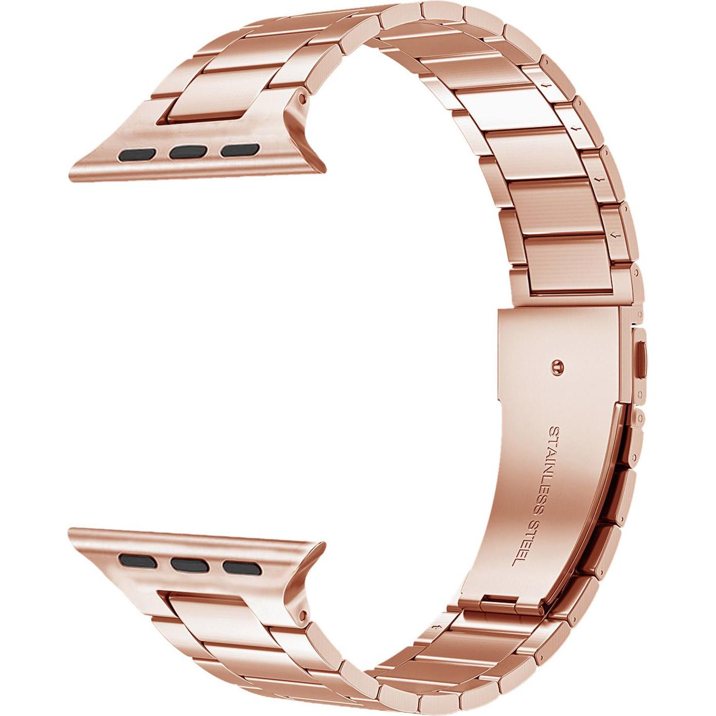 Thumbnail - Avizar Ersatzarmband (Edelstahl, Apple Watch Series 6, Apple Watch Series 7, Apple Watch Series 8), Uhrenarmband, Rosa
