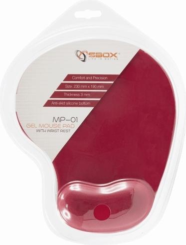 Produktbild Sbox MP-01R red Gel Mouse Pad
