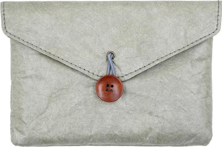 Actual product image Only-Bags.Store Vintage envelope style sleeve bag cover, paper e-book bag case, 6 inch, grey