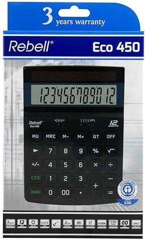 Image du produit Rebell Calculatrice de bureau ECO450 (Cellules solaires)